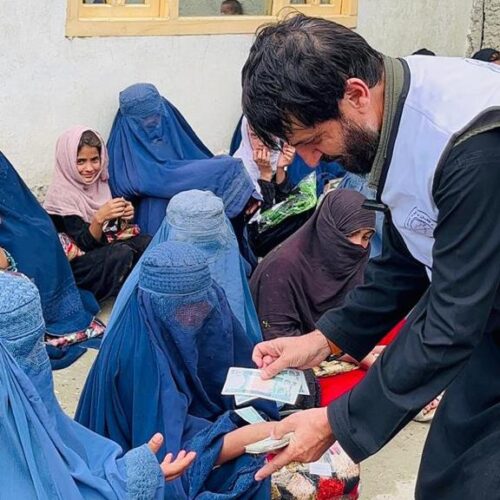 zakat distribution to widows Afghanistan